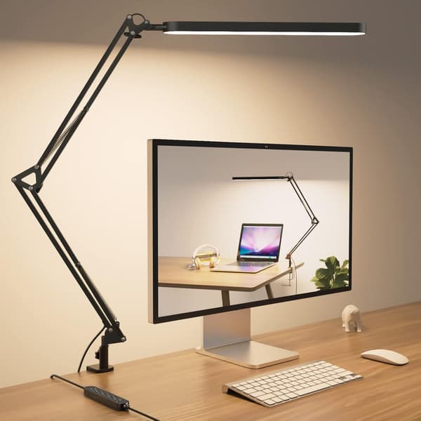 LED Skrivebordslampe - 80cm LED Skrivebordslampe - Berøringskontroll - 3 Moduser x 11 Lysstyrker