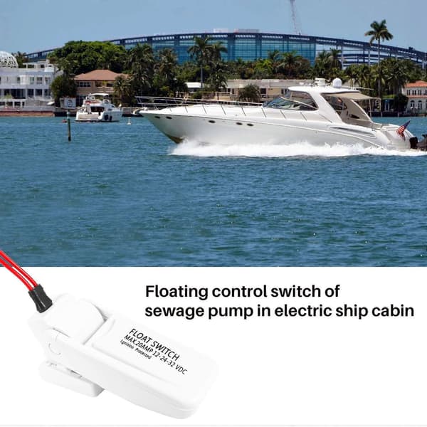 Lænsepumpe Flydeafbryder Automatisk til Båd Yacht Campingvogn Auto ON/OFF