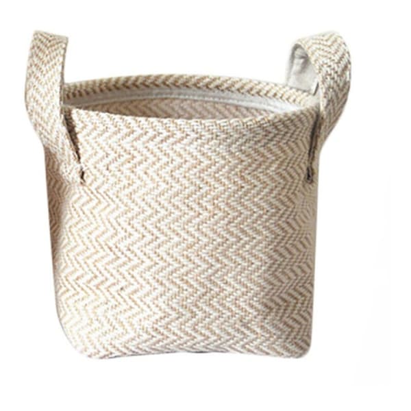 Flower Pot Storage Basket in Cotton Blend, Desktop Storage Box, Children's Accessories, Laundry Basket