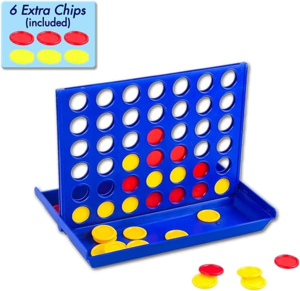 Pup Go Connect 4, 4 på stribe med 6 ekstra brikker, Fire i en