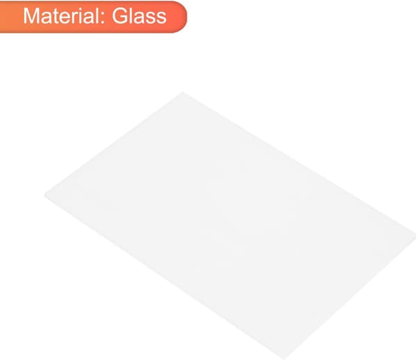Glasmosaikflise 5,9x3,9 tommer hvid Light Blue