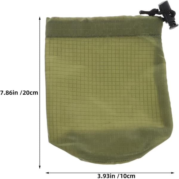4st Vattentät Nylon Regnrock Förvaringspåse Organizer med Dragsko