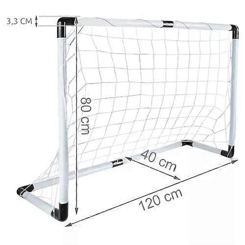 Fotballmål + Ball + Pumpe