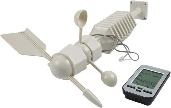 Mätarstation 433MHz Anemometer, Digital Trådlös Väder Liten Prognos