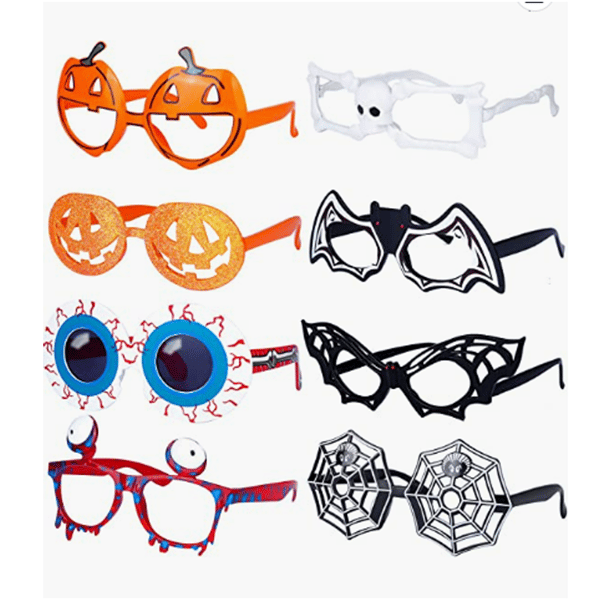 Halloween-koristeet, lasit, 10 kappaletta