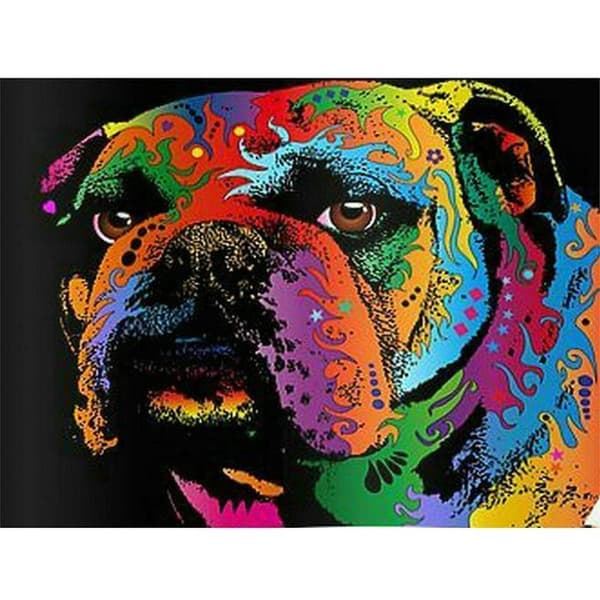 30x40cm 5D DIY Diamantmaleri Fuld, Malede Dyr Serie#I, DIY