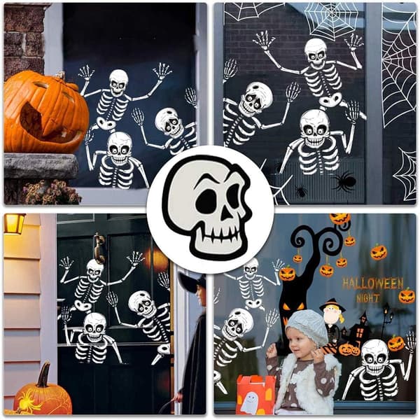 8 Halloween-vindusdekaler, Halloween-dekorasjoner