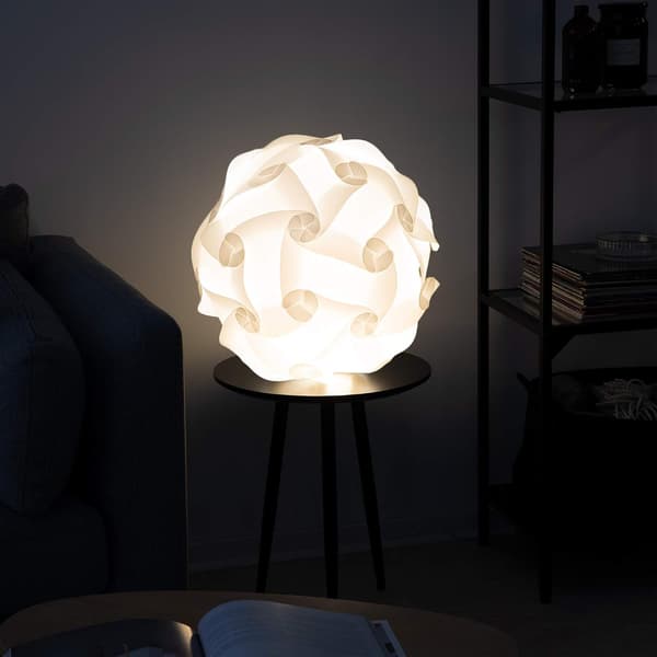 40 cm puslespilslampe - IQ loft- eller sengelampe - Hvidt lys