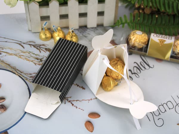 50 par brudekjoleemballageæsker (2#), bryllupsgaveæske, Ca