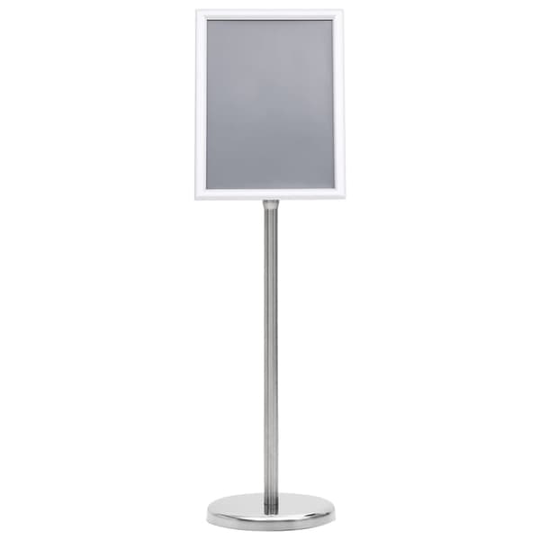 vidaXL Sign Holder A4 Silver Aluminum Alloy silver Silver silver Silver