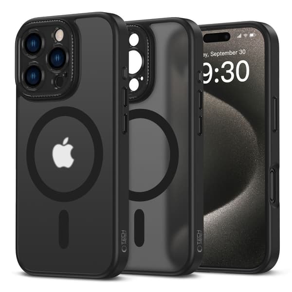 Tech-Protect iPhone 16 Pro Deksel MagSafe MagCam Matt Svart[JUN] 70 70