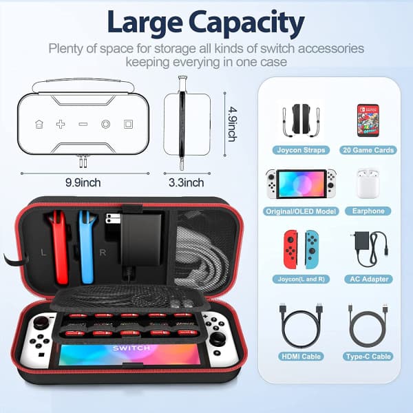 OIVO-kotelo Nintendo Switchille