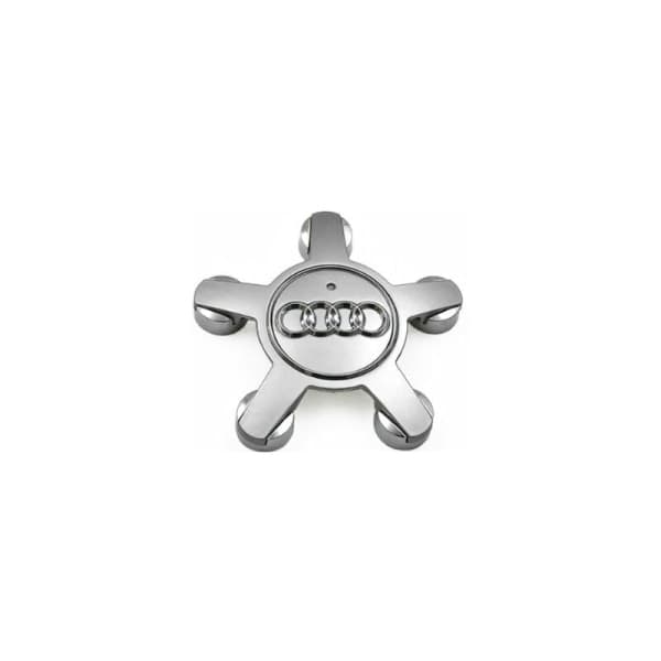 Sæt med 4 navkapsler 4f0601165 N hjulemblem, til 135 mm navkapsler til Audi (Sølv)