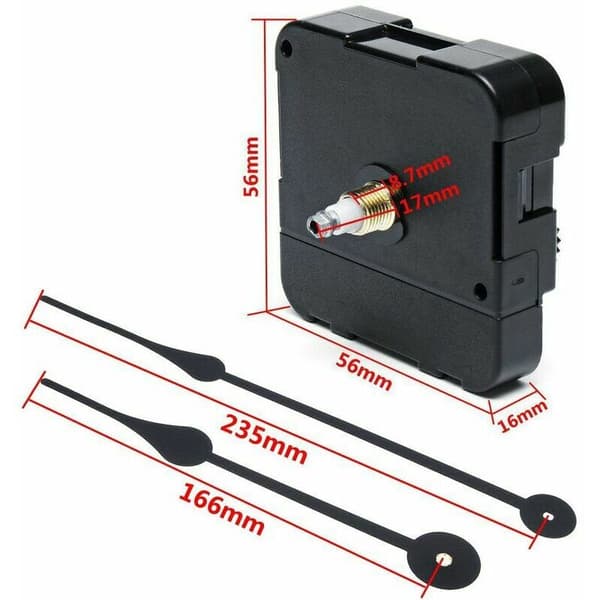 Quartz-controlled movement with high torque, motor mechanism, hour-minute setting