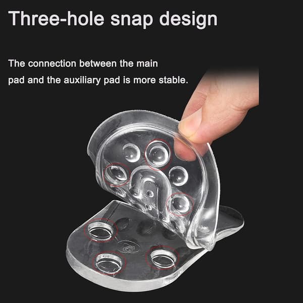 1 par 5 höjder silikonhöjande innersula hälhöjande pad He