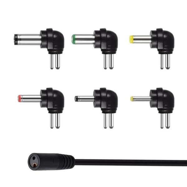 30W AC/DC Strømforsyningsadapter Transformatoromformer 6 Uttak 30W LED Elektronikk 3V til 12V