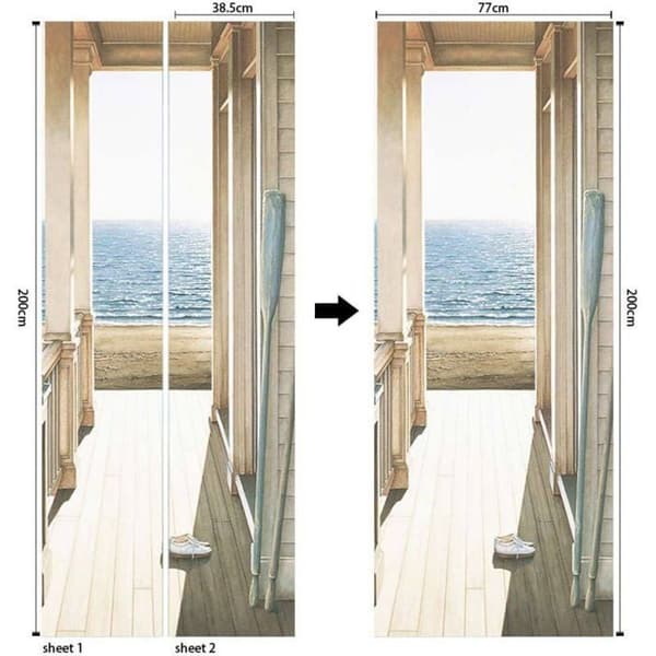 Decorative Wall Decal for Door Style 1 Odipie