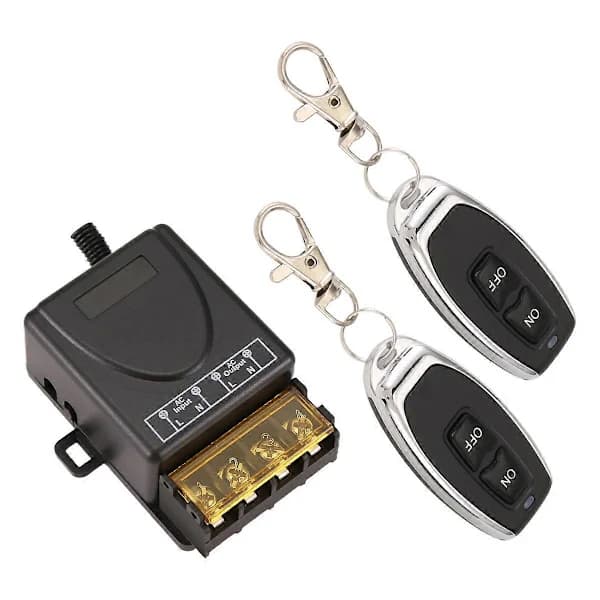 (pow yeah!) AC 220V 30A 1CH 433MHz Wireless Remote Control Switch RF Relay Receiver + On/Off Transmitter for Ele