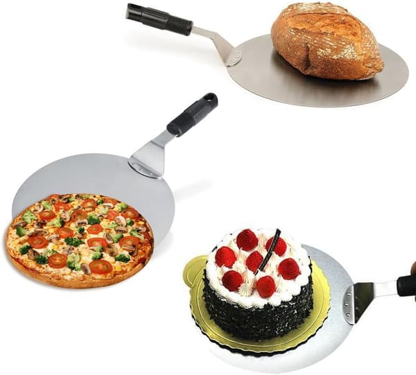 Pizzaspade, Rund Kakespade, Bakeverktøy med Håndtak