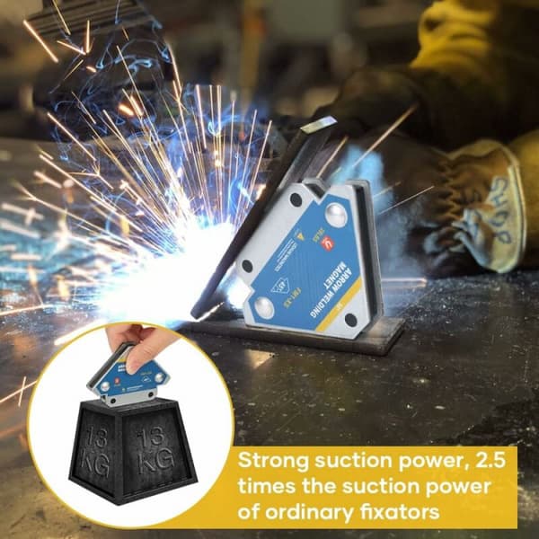Sveisemagnet, 4 stk sveisemagneter med 12,5 kg holdekraft