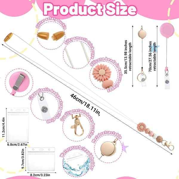 Sött pärlhalsband för kvinnor Pink