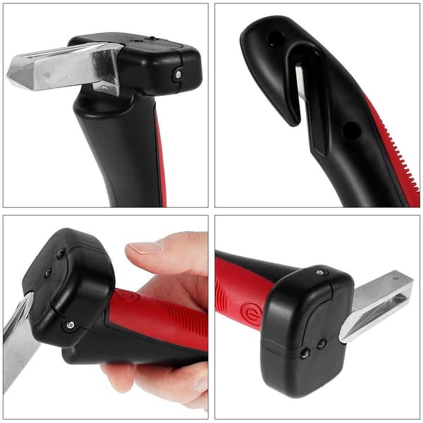 Multifunctional Window Breaker and Car Handle{bt} Red red Röd