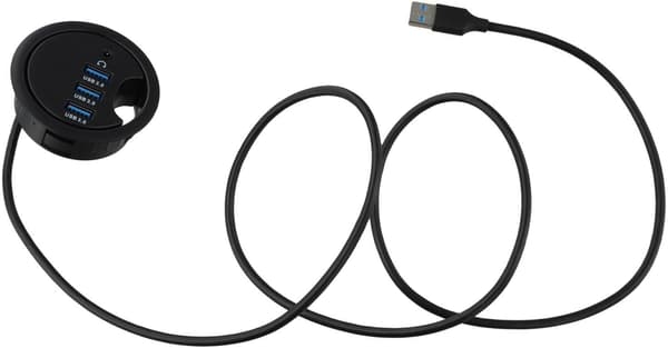 USB-hub lyd designet for effektive dataoverføringer med støtte for gjennomføring, for flere enheter