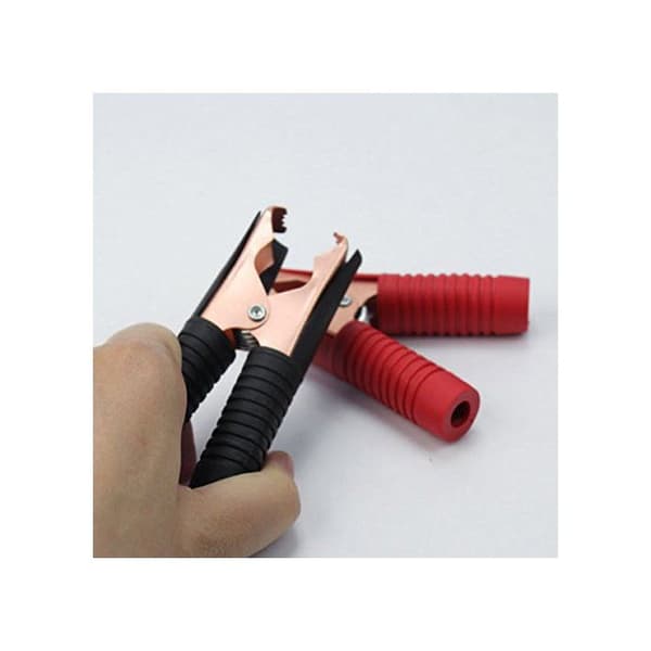 Alligator Clips for Quick Start Booster Battery Charger (Black + Red) 2 pcs, 200A