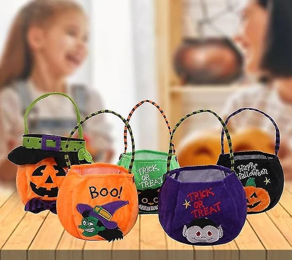 Bus eller godis Halloween Godisväskor Presentpåsar Pumpaväskor Handväskor Högtidsdekorationer (häxa)