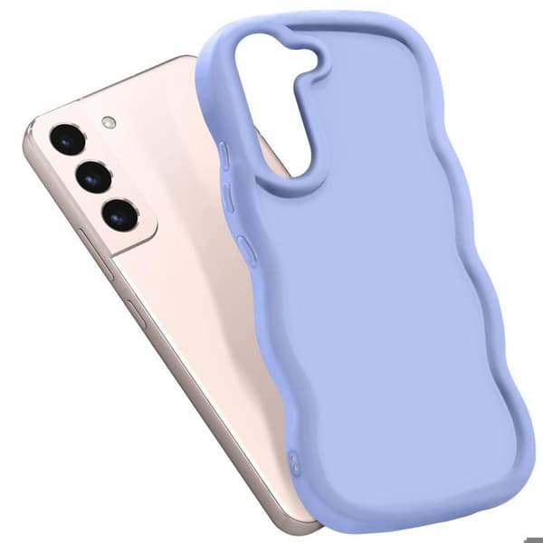 AVIZAR Stødsikkert silikonecover til Samsung Galaxy S22 i lavendel [JUN] Violet Violett
