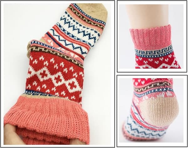 Dame Vintage Vinter Multi Farve 10-pak, Dame Tykke Nåle