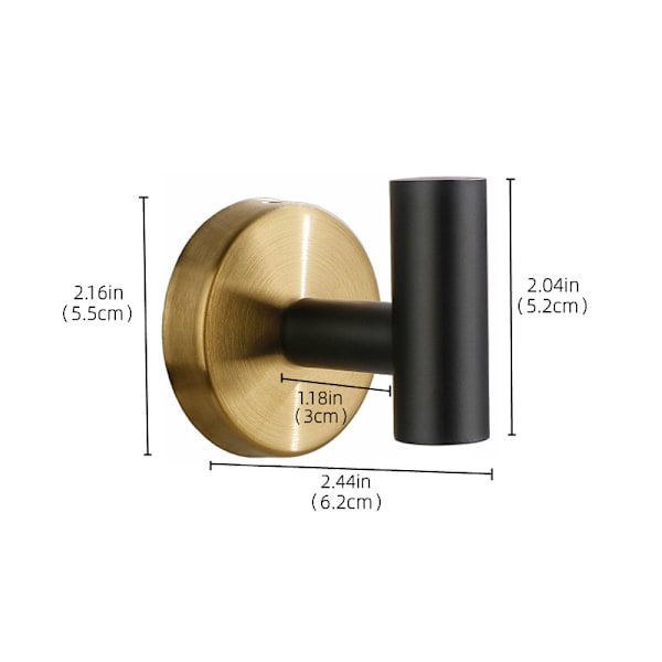 Two-pack self-adhesive hooks in two tones L L L