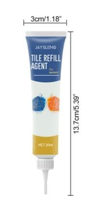 Vattentät kakelfog för badrum och kök, kakelfogsreparation 20 ml 20ml