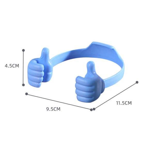 Thumbs Up Telefonholder, Justerbart Silikone Computerstativ, Bærbart Skrivebordsstativ kompatibelt med iPhone iPad Samsung P