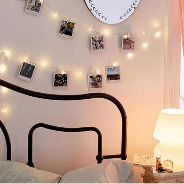 (Warm White) Photo string lights, 100 LED 10M photo string lights