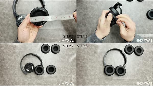 Øreputer kompatible med 75 mm (7,5 cm) 2,95 tommer diameter puter profesjonelle hodetelefoner øreputer puter erstatning