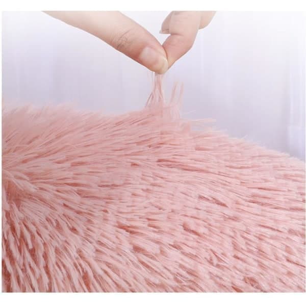 Fluffig hundbädd / kattbädd, Mörkgrå 60 cm 60CM