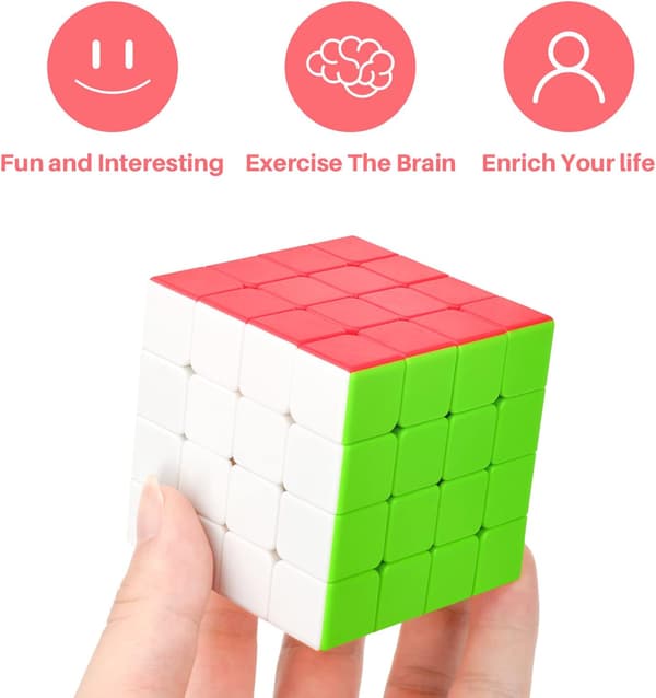 4x4x4 Magic Cube Christmas Gift for Kids and Adults (Stickerless)