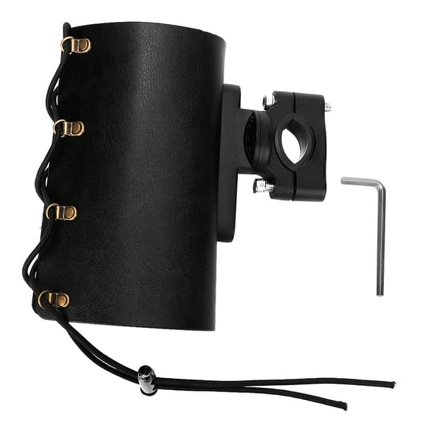 Adjustable Motorcycle Bottle Holder Drink Holder Water Drink Mounting Rack Black