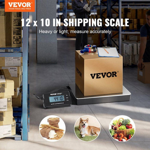Digital Parcel Scale - Industrial Postal Scale 200 kg Precision 50 g (BT)