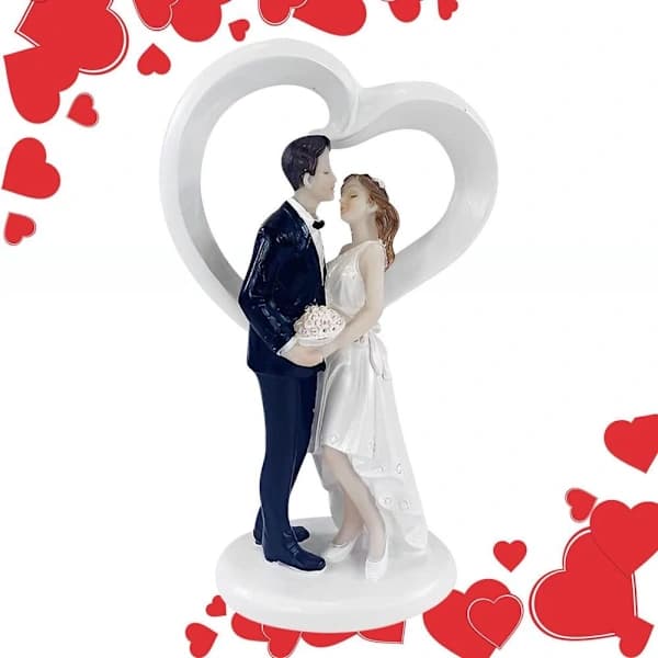Wedding Cake Topper Bride and Groom Figurines Cake Decorations