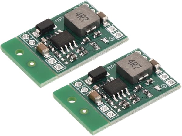 DC-DC Buck Converter Spændingsregulator Step Down Fast Strømmodul MP1584 4,5-28V til 5V 3A til Justeringstransformere 2 Stk