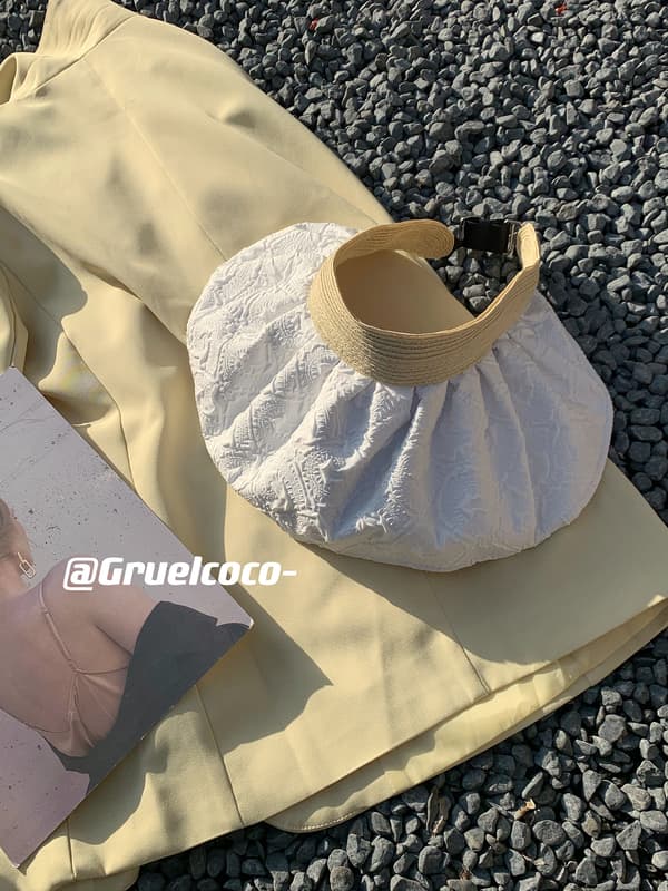 Dame Casual Hat Dame Solhat Elegant Strandhat Spandhat