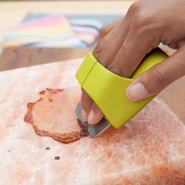 Grillspatel för rengöring av grillverktyg, blå, 9,6 * 7,8 * 4 cm
