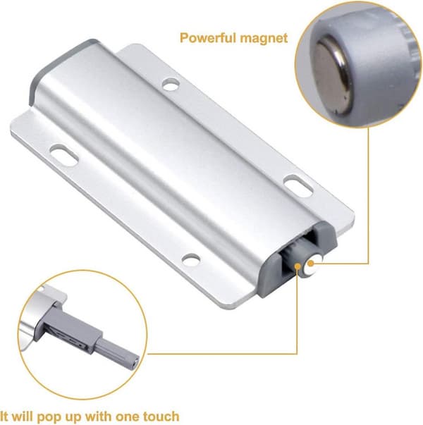 Magnetisk dørfanger, magnetisk dørstopper, trykfanger, stærk