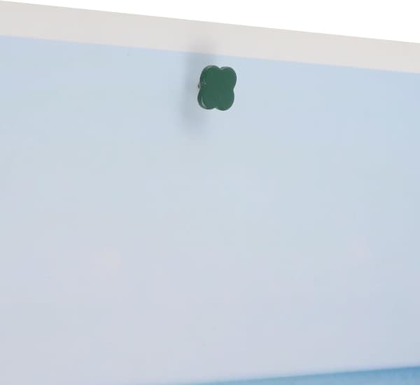 Fladhovedet tegnestifter Kløverformede dekorative tegnestifter Green Medium