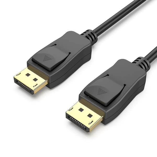 1 DisplayPort til DisplayPort, han til han videokabel 1,8m kabel, DP til DP han til han kabel, understøtter 4K@60Hz, 2K@165Hz 1stk 1stk 1pcs