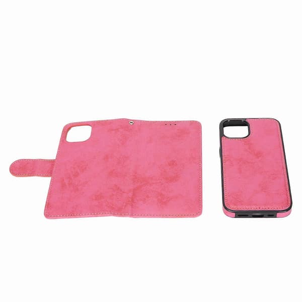 Rose Red 2-in-1 Magnetic Wallet Case for iOS 13 6.1 \" - Shockproof & Multifunctional