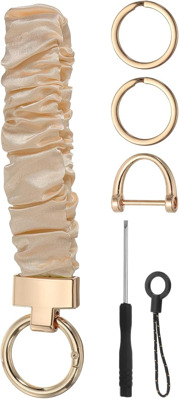 Scrunchie Nøglering Håndledsrem color_name Champagne
