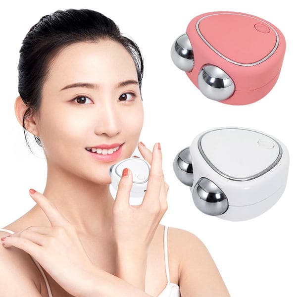 Ansigtsmassager Ansigtsløftende Mikrostrøm Roller lyserød pink